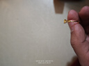 周大福 心心相守开口戒黄金戒指工费160)约1.8g EOF46圣诞礼物 实拍图