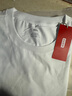 京东京造长袖t恤男5A抑菌新疆棉圆领衣服男装打底衫 白色 XL 实拍图