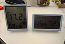 得力(deli)室内温湿度表 LCD电子温湿度计 婴儿房室内温湿度表 办公用品儿童礼物老人礼品蓝色 实拍图