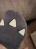 秋冬薄款地板鞋儿童居家熊爪袜套男女防滑卡通软底一脚蹬家居拖鞋 灰色爪 160适合脚长15.4-16.3cm 实拍图