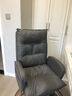 英斯迪尔（INSDEA）家用老板椅舒适久坐办公椅电脑椅可躺靠背椅书房书桌商务沙发座椅 灰色-纳米皮【高弹海绵】 钢制脚 实拍图