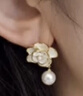 周大生（CHOW TAI SENG）【新年礼物】山茶花珍珠耳环女生轻奢法式耳钉生日礼物送女友 实拍图