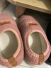 【全网爆款】儿童棉拖鞋冬季男童室内家居鞋包跟防滑软底女童棉鞋 胭脂粉 34.5 适合脚长21cm 实拍图