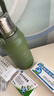 卡罗特316不锈钢保温杯女户外保温壶便携大容量水杯热水壶探险绿1200ml 实拍图