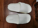 拖鞋女EVA拖鞋男软底一字拖男沙滩鞋男居家外穿凉拖男凉拖鞋男士 白色 36-37 实拍图
