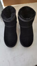 意尔康女靴雪地靴女士棉鞋厚底冬季加绒保暖东北抗寒短靴妈妈靴子 黑色 加绒 38 实拍图
