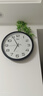 康巴丝（Compas）挂钟客厅2025款简约办公日历钟表石英钟表挂墙时钟 c3519黑白直径39cm 实拍图