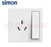 西蒙（SIMON） 开关插座面板 M3系列雅白色 86型家用墙壁暗装电源插座 三孔16A带开关 实拍图