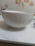 华青格家用面碗汤碗高白瓷釉下彩浮雕素雅花瓣6英寸碗2只装  实拍图