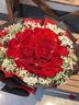 幽客玉品元旦跨年鲜花速递红玫瑰花束表白送女友老婆生日礼物全国同城配送 33朵红玫瑰花束—女王款 实拍图