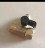 钻芯 净水器配件4分转2分进水三通阀门开关纯水机通用球阀纯铜接头钻芯 2分快接进水三通-黄铜 实拍图