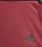 adidas情侣款宽松抓绒圆领长袖卫衣套头衫男女秋季阿迪达斯轻运动 红色/黑色   L 实拍图