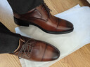 京东京造【万里行】男士三接头商务休闲正装鞋皮鞋婚鞋面试男棕42 实拍图