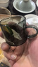 捷安玺玻璃小茶杯耐热家用功夫茶具套装烟灰单个主人杯子加厚带把 实拍图