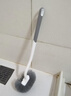 逸洁马桶刷子厕所刷子无死角马桶刷挂壁式洁厕刷壁挂马桶刷子不伤釉面 360°无死角清洁-长柄2支-送挂钩 实拍图