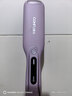 康夫（CONFU）直发梳卷发棒卷直发器负离子造型梳礼物卷直两用便携拉直内发梳子懒人电卷梳KF-524紫 实拍图