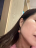 DAVA奥特莱斯清仓特价18K金红色枫叶耳线长款耳环轻奢耳钉耳饰女配饰 151枫叶耳线 实拍图
