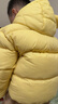 巴拉巴拉童装儿童羽绒服宝宝男女童2025冬装新款婴儿外套保暖上衣泡芙羽绒 黄色小南瓜31004-白鸭绒 110 （充绒量93g 适合3-5岁） 实拍图
