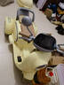 HIMEILI儿童电动摩托车可坐双人遥控三轮车1-6岁男女孩宝宝可驾驶玩具车 黄色双驱+12V9A+软座+遥控 实拍图