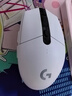 罗技（G）G304 LIGHTSPEED无线鼠标 游戏鼠标 轻质便携 绝地求生FPS鼠标英雄联盟LOL吃鸡 生日礼物 白色 实拍图