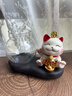 京东鲜花招财猫水培花瓶家居客厅装饰品办公桌面工位摆件水养器皿花盆摆设 实拍图