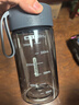 富光夏季女运动水杯儿童便携杯男生夏天杯子塑料随手杯 灰黑色 430ml 实拍图