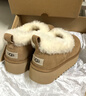 UGG秋季女士舒适茸茸毛鞋领厚底圆头休闲懒人毛毛鞋 1166733 CHE | 栗色 37 鞋款偏小，建议拍大一码 实拍图
