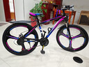 金武端自行车成人山地车公路赛车单车骑行变速超轻越野中学生初中青少年 尊享版-三刀轮-炫彩蓝【铝架】 26寸21速 实拍图