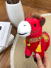 每束2026年马年吉祥物公仔毛绒玩具生肖马玩偶新年礼物年会礼品定制 马上有钱红25cm 实拍图