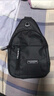【运动腰包】跑步包男休闲斜挎包手机包防泼水健身包 黑色 实拍图