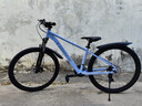 千里达（TRINX）M985ELITE山地自行车禧玛诺21速油压碟刹学生成人通勤上班单车 天空蓝- 21速 27.5*15寸 推荐:150-170cm左右 实拍图