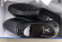 意尔康男鞋圆头商务正装鞋春秋单鞋系带皮鞋德比婚鞋 53449W 黑色 40 实拍图