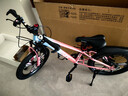 凤凰山地自行车男女变速山地车碟刹青少年儿童自行车学生单车 星际 蓝粉【变速+三刀轮】 20寸【适合125-160cm】 实拍图