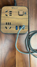 公牛（BULL）20W PD苹果快充插座/插线板/插排/接线板/拖线板 3USB+4孔 黑色木纹全长1.8米 GN-R322Q20 实拍图