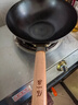 张小泉精铁旋压无涂层全灶具通用炒锅铁锅炒菜锅30cm含锅盖 C30660200 实拍图