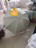 天堂 防紫外线阳伞三折 遮阳伞黑胶防晒伞蜜桃图案晴雨伞 浅绿 实拍图