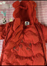 迷你巴拉（minibala）【三防】巴拉羽绒连体衣婴儿衣服宝宝萌趣爬服加厚2025新款 中国红60611-红色小熊 【毛绒帽子更柔软】 90 cm 【充绒量81.9g】 实拍图