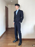 HLA海澜之家西服套装男春秋轻商务经典系列西装套装男HTXAW3Y001A 实拍图