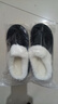 【福利价】4.5CM厚底麂皮绒外穿棉拖鞋女秋冬室内居家用毛毛棉拖 8805厚底4.5公分-黑色 40-41 适合39-40 实拍图