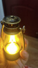 【露营灯】创意复古手提小夜灯网红迷你氛围小马灯桌面摆拍油灯 复古手提小夜灯【金色2个】 实拍图