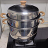 苏泊尔（SUPOR）蒸锅家用不锈钢双层汤锅蒸笼大容量多功能·木韵系列EZ28JBS16 实拍图