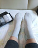 梦特娇袜子男士秋冬季100%纯棉7A抗菌防臭艾草精油袜休闲透气运动中筒袜 实拍图