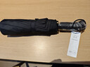 天堂 全自动雨伞三折 10骨加固一键开收易甩干简约晴雨伞 乌木黑 实拍图