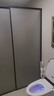 不锈钢淋浴房隔断定制一字型简易干湿分离卫生间移门整体浴室玻璃 【升级版】304不锈钢雅黑-包安装 8mm钢化-送货上门包安装 实拍图