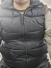 京东京造【零压系列】轻薄羽绒服男外套冬季 防钻绒马甲背心男 曜石黑 XL 实拍图