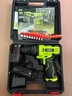 芝浦家用电钻手电钻打孔充电电动螺丝刀12V电动电钻家用工具箱 【12V双速】塑盒+2电1充 实拍图
