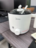 美的（Midea）电煮锅 宿舍小电锅 电蒸锅 学生寝室一体泡面小火锅电煮锅 多功能锅 电热锅 XZE1613 配蒸笼 1.7L 实拍图