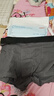 京东京造10A抑菌男式内裤男纯棉平角内裤大码男生四角短裤衩4条XXXXL 实拍图