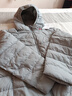 鸭鸭（YAYA）佟丽娅同款轻薄羽绒服女新款秋冬季休闲短款连帽轻便韩版排骨外套 浅蓝色 XL 实拍图