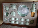 龙泉青瓷龙泉青瓷茶具套装手工弟窑陶瓷泡茶杯盖碗茶洗六君子整套礼盒送礼 弟窑粉青18头 实拍图